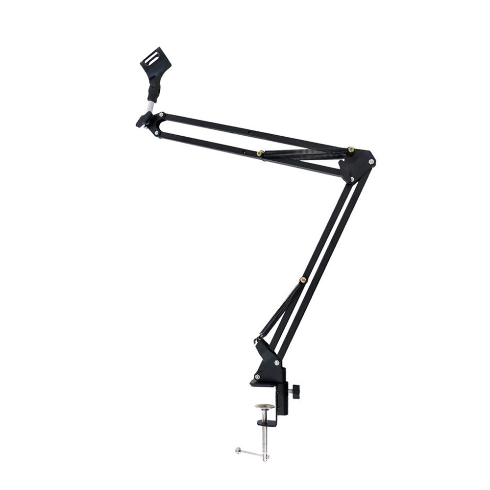 Boom Arm Stand - Faltbare ausziehbare Mikrofonständerhalterung aus Metall, verstellbarer