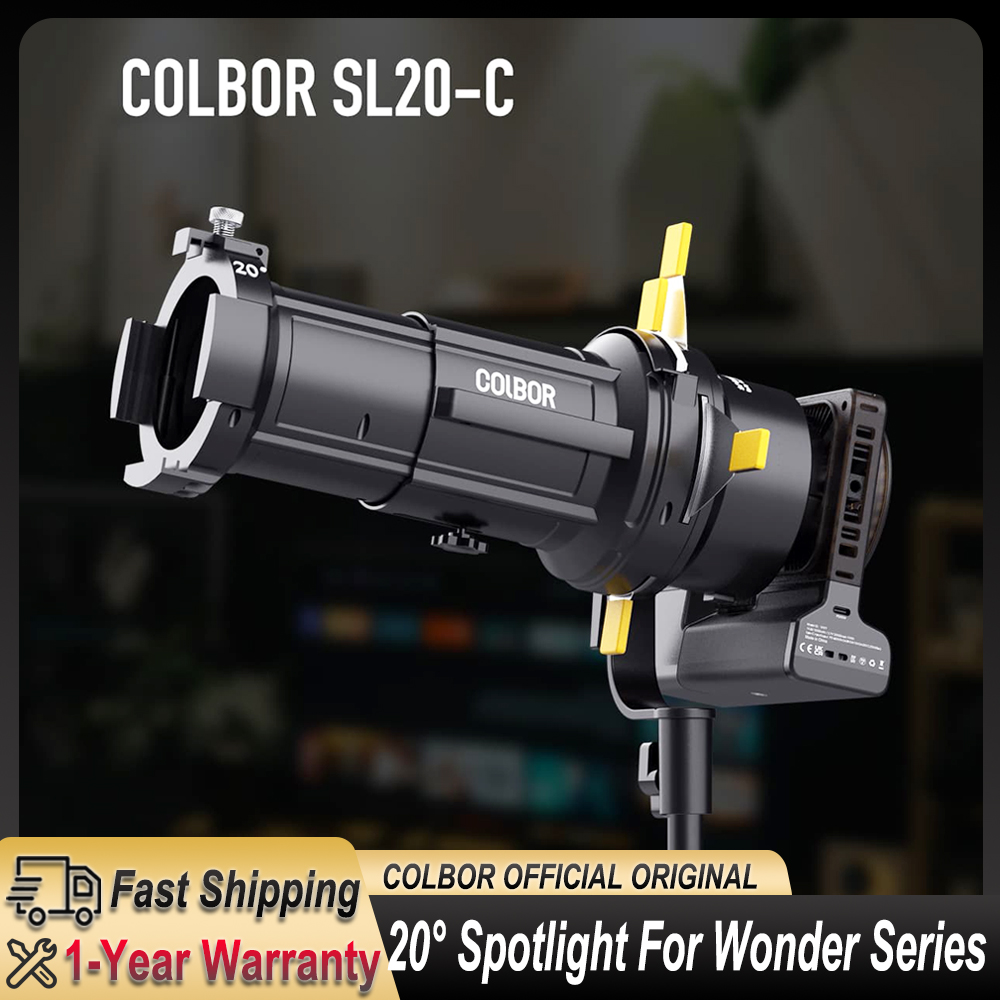 Photography Lighting Wireless - COLBOR SL20-C LED-Scheinwerfer-Lichtmodifikatoren mit 20 °