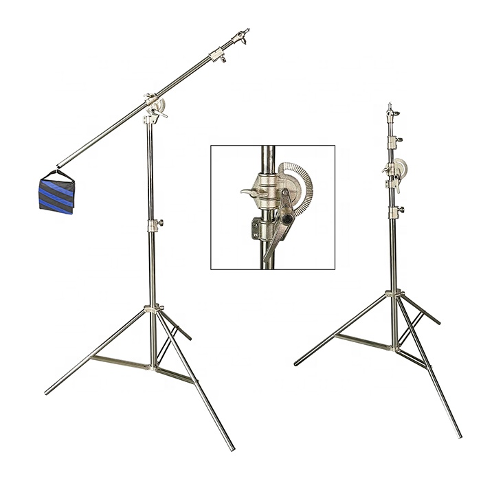 Light Stand Sandbag - 4 m 2-in-1-Lichtstativ, Auslegerarm, drehbarer Stativ-Auslegerlichtständer