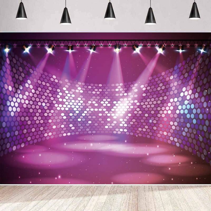 Portrait Photography With Lighting - Fotografie-Hintergrund, fuchsiafarbener Spotlight, Tanzfläche, Bühnenbeleuchtungseffekt, Show-Banner,