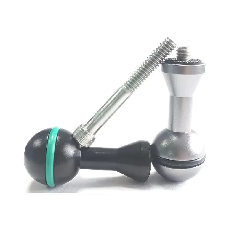 Photography Lighting Mount - Aluminium 1-Zoll-Kugelgelenk Tauchlampen-Armhalterung für Kamera-Unterwassertablett-Erweiterung Fotografie-