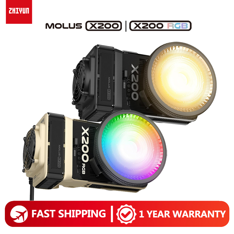 Photography Lighting Wireless - ZHIYUN MOLUS X200 X200RGB 200W LED-Videoleuchte