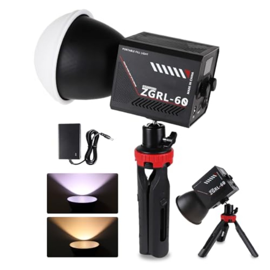 Photography Lighting Color - 60W COB LED-Videoleuchte, tragbar mit 8000