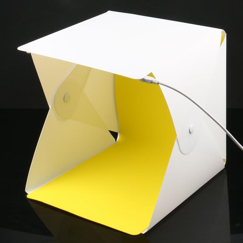 Photography Lighting And Backdrop - Tragbare LED-Fotostudio-Lichtbox Faltbares Fotografie-LED-Studiokabinenzelt USB Mini-Lichtbox