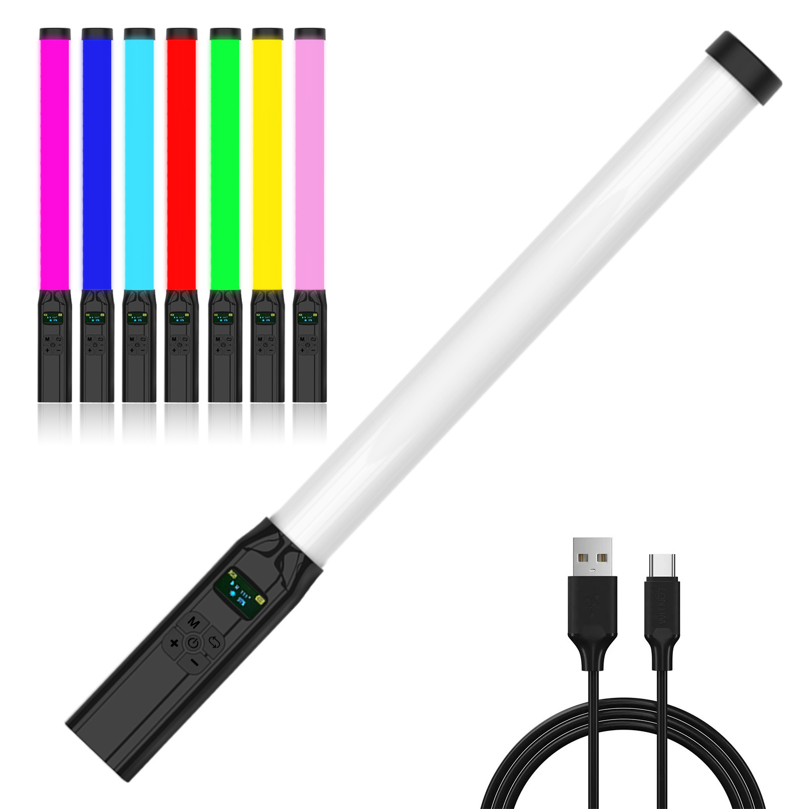 Photography Lighting Wand - 50cm RGB Stick Lichts tab leichte