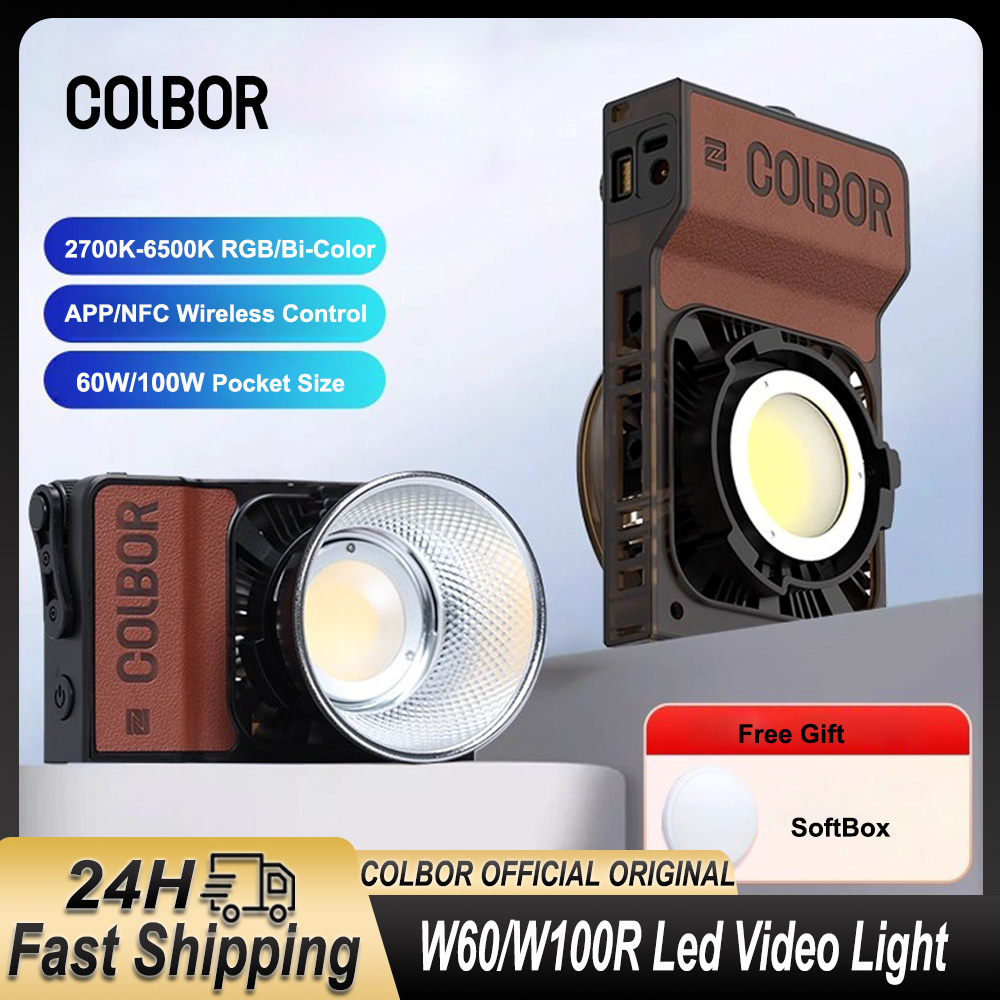 Photography Lighting Wireless - Colbor W60 W100R RGB-LED-Videoleuchte, 60 W,