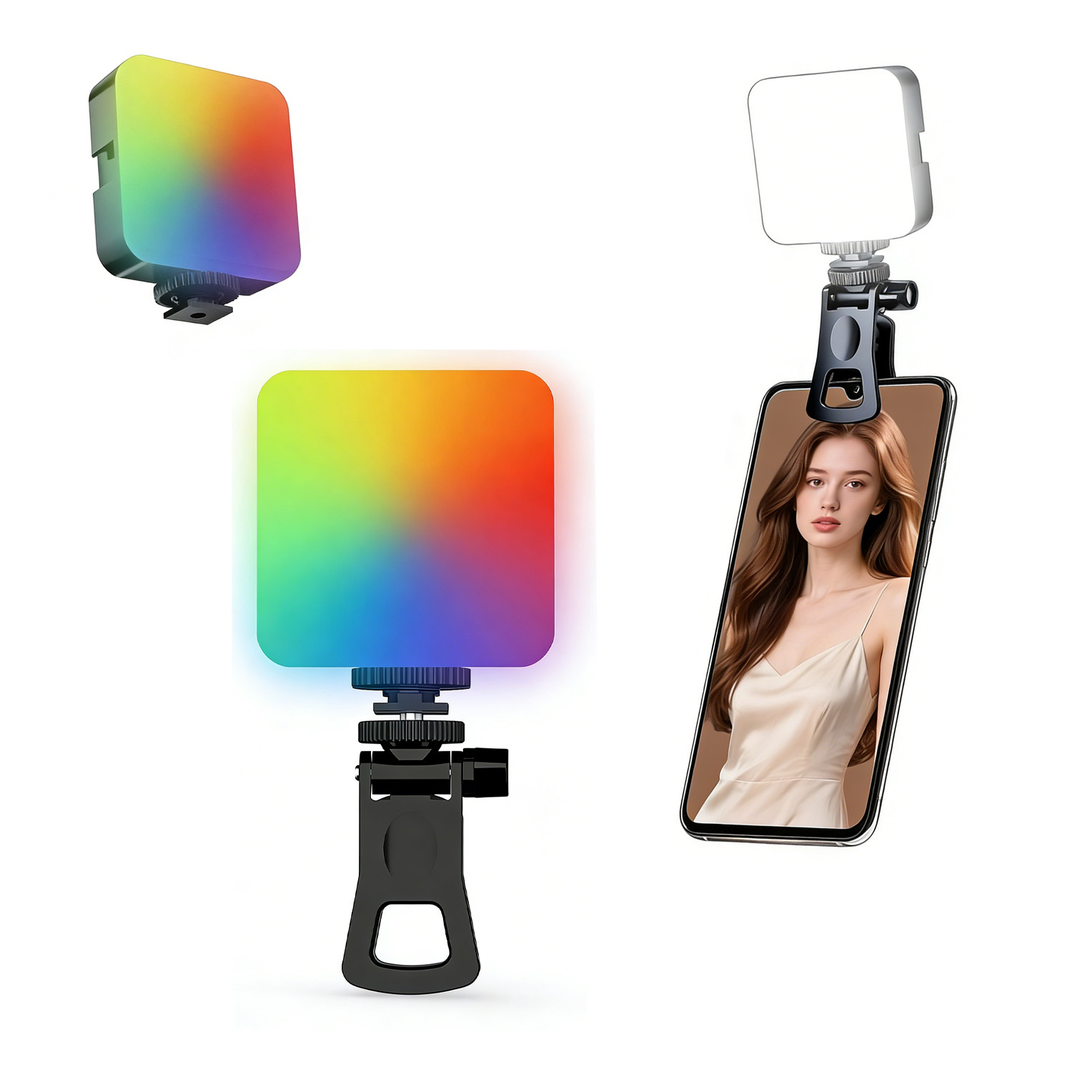Photography Lighting Color - RGB-Taschenleuchte, Outdoor-Fotografie, Fülllicht, Live-Streaming, Fotokamera, vollfarbiges