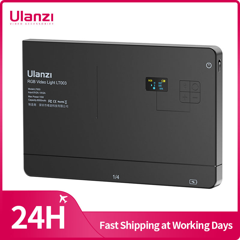 Photography Lighting Wireless - Ulanzi LT003 15 W RGB-Videoleuchte, Vollfarb-Panel-Licht,
