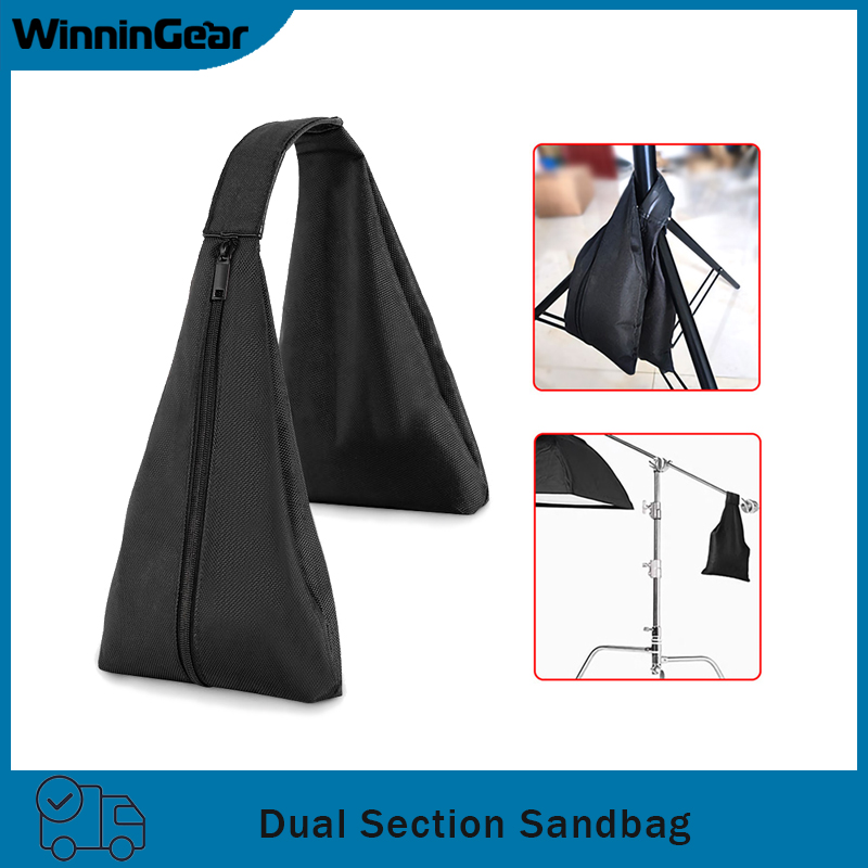 Light Stand Sandbag - Zweiteiliger Sandsack für Fotostudio, Video, Bühne,