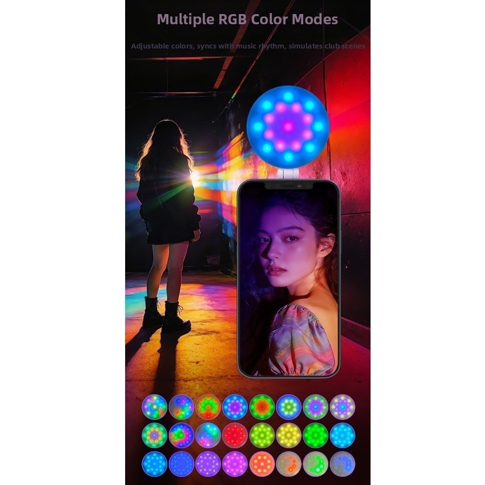 Photography Lighting Color - 3000-6500K Tragbares Mini-Füllicht mit Magnetischer Befestigung