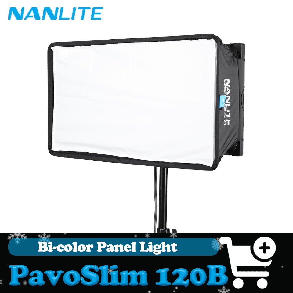 Photography Lighting Wireless - Nanlite PavoSlim 120B zweifarbige Flächenleuchte 2700k-6500k