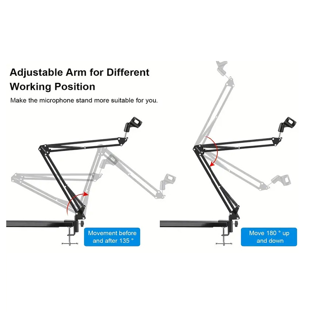 Faltbare ausziehbare Mikrofons – Boom Arm Stand Bewertung und Preis
