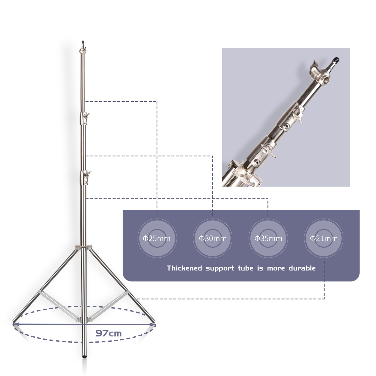 SH 2,8 M Edelstahl Licht Stehe – Photography Lighting Mount Bewertung und Preis