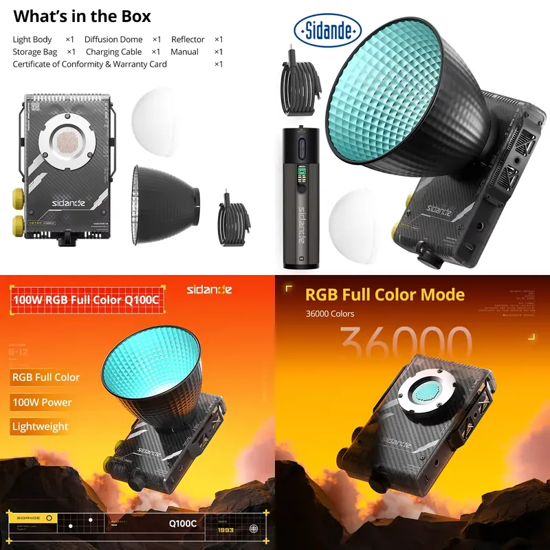 Marke für Sidande Q100C Q100Li – Photography Lighting Color Bewertung und Preis
