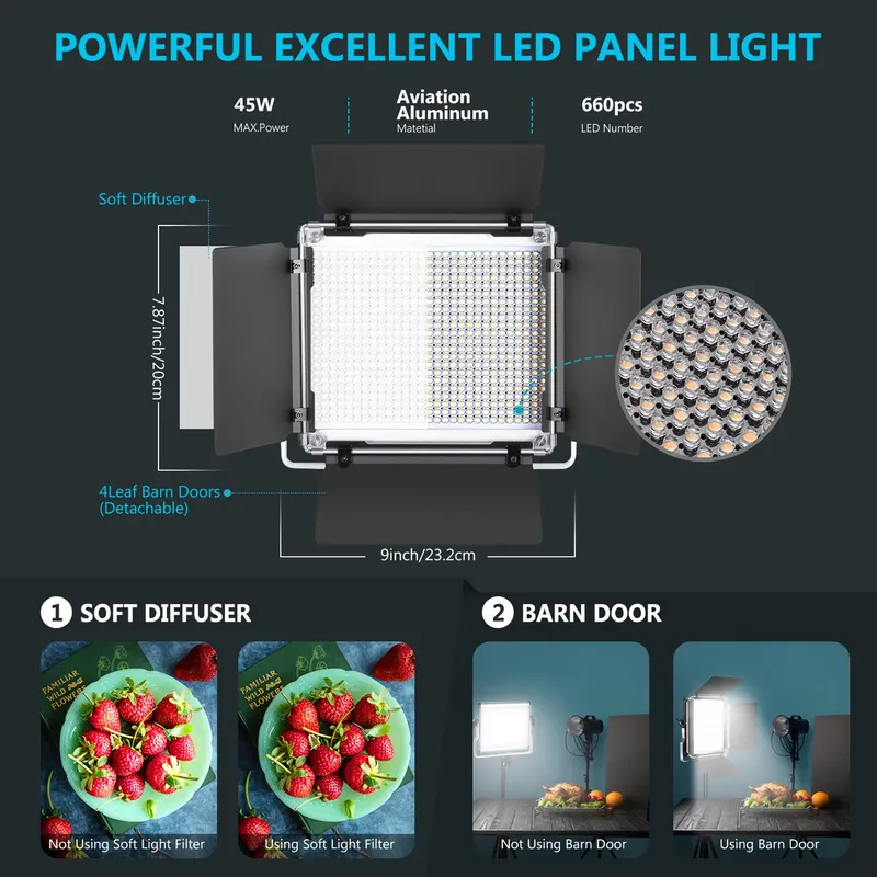 Fotografie-Video-Beleuchtungss – Photography Lighting Kit Neewer Bewertung und Preis