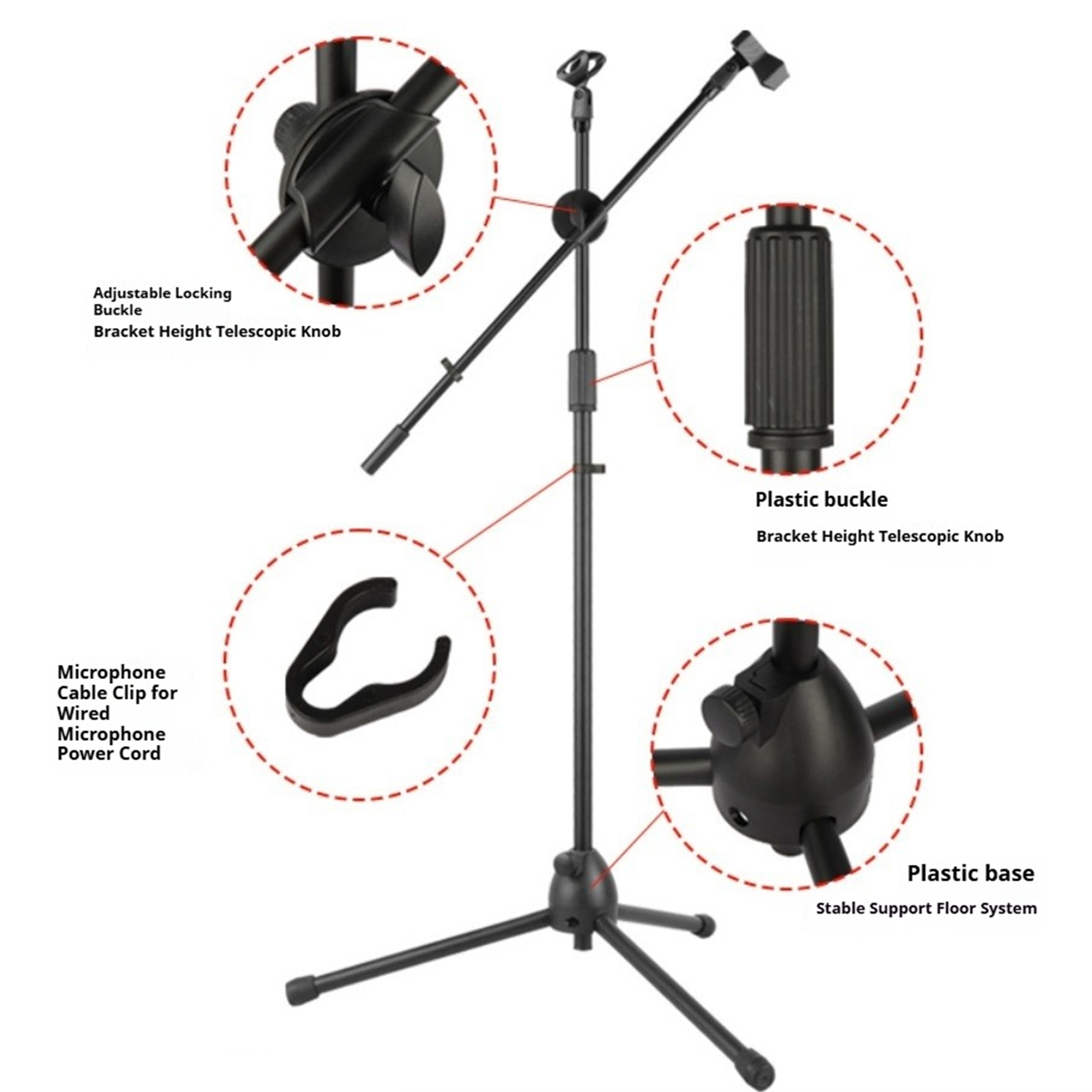 Performance-Mikrofon-Bodenstän – Boom Arm Stand Bewertung und Preis