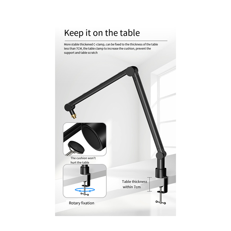 SYDS 360-Grad-verstellbarer Mi – Boom Arm Stand Bewertung und Preis
