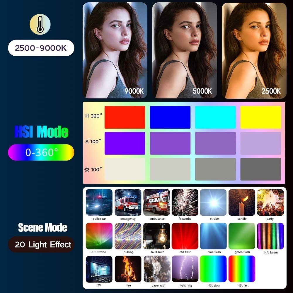 50cm RGB Stick Lichts tab leic – Photography Lighting Wand Bewertung und Preis