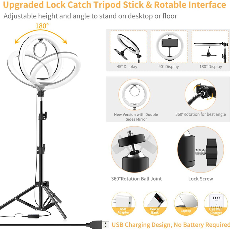 Videoleuchte 16/26/33cm Selfie – Photography Lighting Continuous Bewertung und Preis