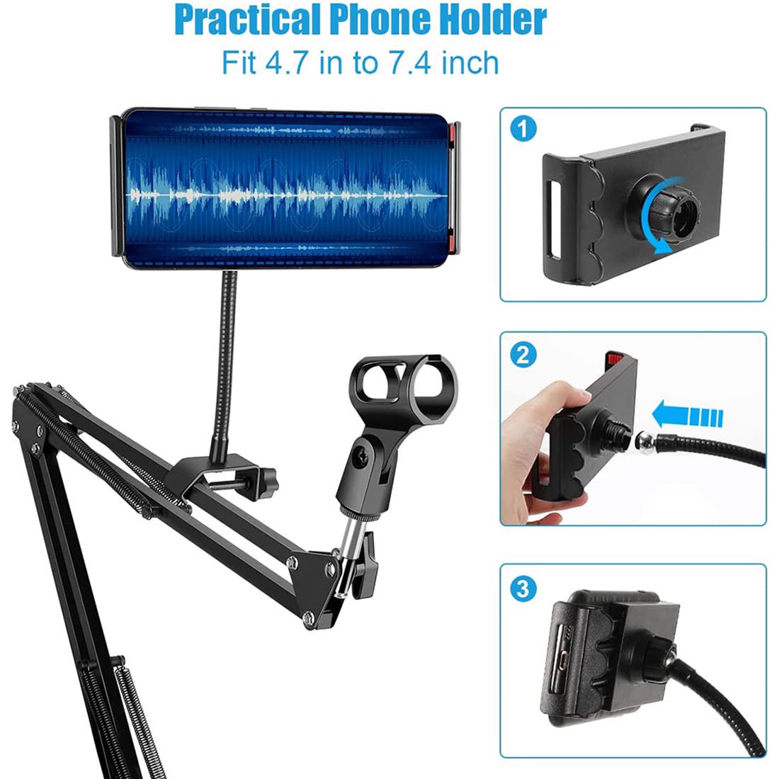 NALFI-Mikrofonständer, verstel – Boom Arm Stand Bewertung und Preis