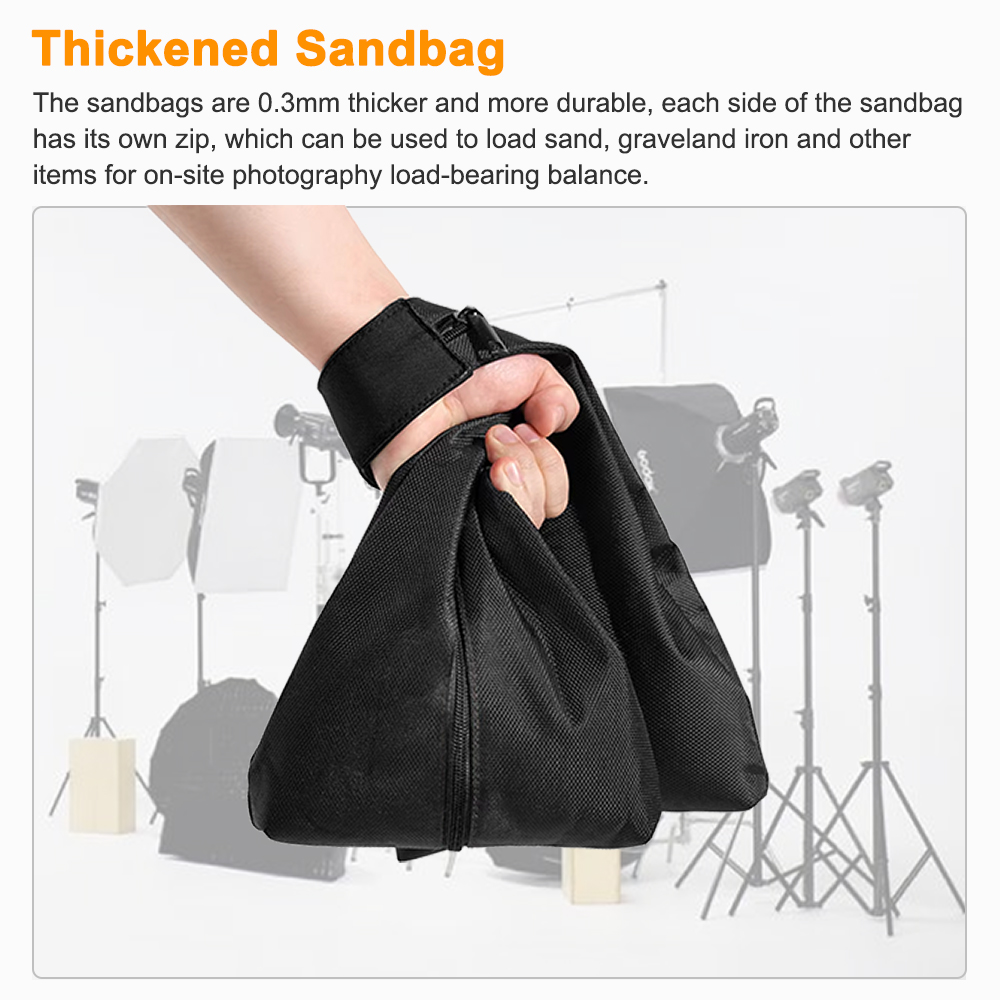 Zweiteiliger Sandsack für Foto – Light Stand Sandbag Bewertung und Preis